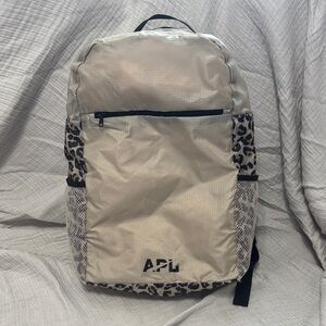 NWOT APL Tan and Black Packable Backpack